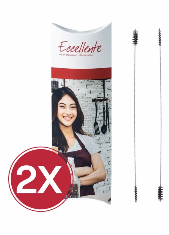 ECCELLENTE Brosse de nettoyage pour tuyau à lait - 2 pièces