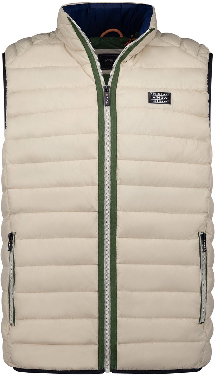 NZA New Zealand Auckland Bodywarmer Heren 2XL- Gebroken Polyester 26AN820 Creme