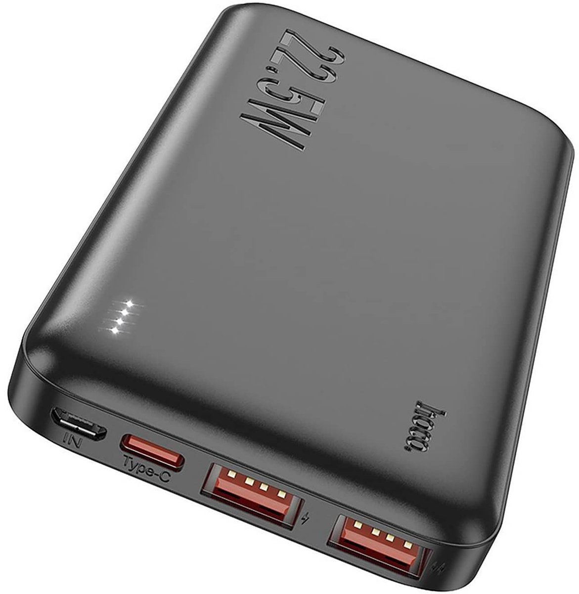 Hoco Powerbank 10.000 mAh Power Delivery en Quick Charge 22.5W Zwart