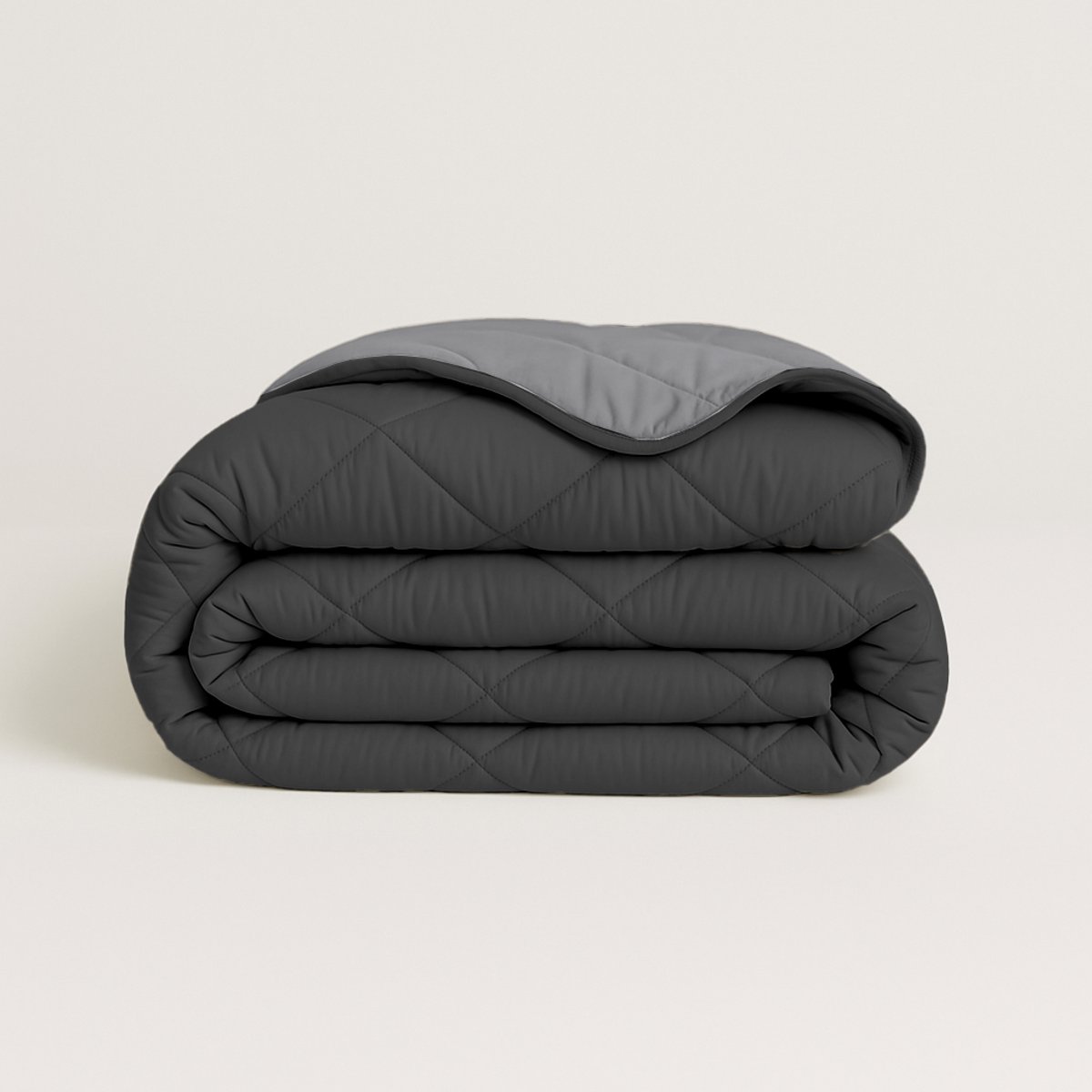 Y-NOT - Dekbed Zonder Overtrek 240x220 - All Season - Zacht & Wasbaar - Antracite/Grijs