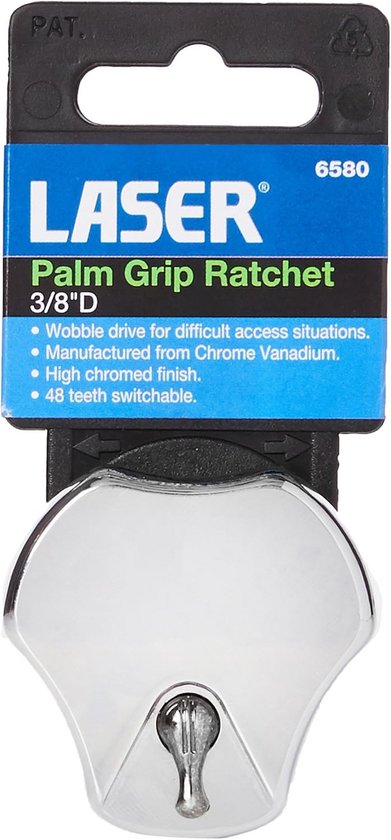 Handzame Ratel met Palm Grip 3/8