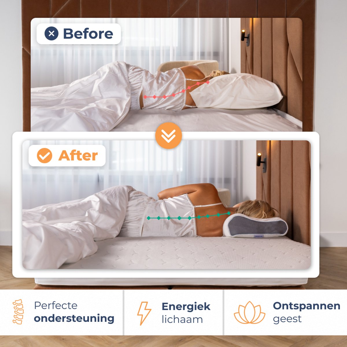 Best Life Pocketvering Matras 140x200 cm - Traagschuim & Koudschuim Matras - 20 CM - Tweepersoons – foto 8