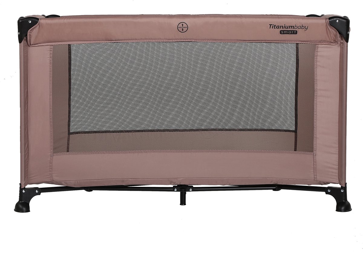 Titaniumbaby Campingbed SMART Jordan met verhoger 60x120 Taupe inclusief draagtas thumbnail 3