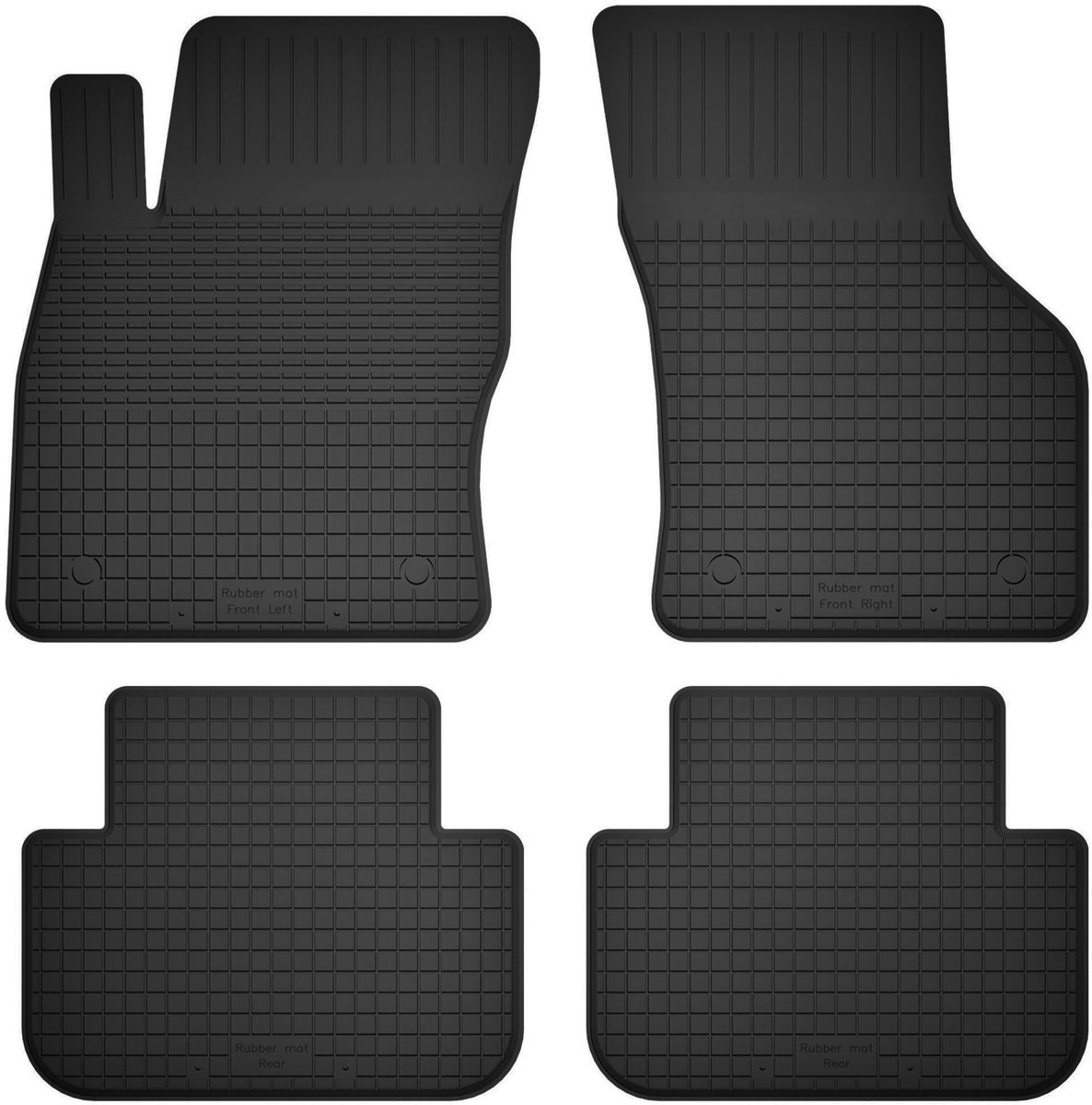 Wielganizator BasicProtect Serie - Rubber Automatten - Volkswagen Caddy IV - Antislip - Weerbestendig
