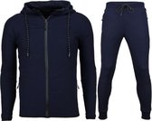 Slim Fit Joggingpak Mannen - Trainingspakken Heren Basic- F552 - Navy