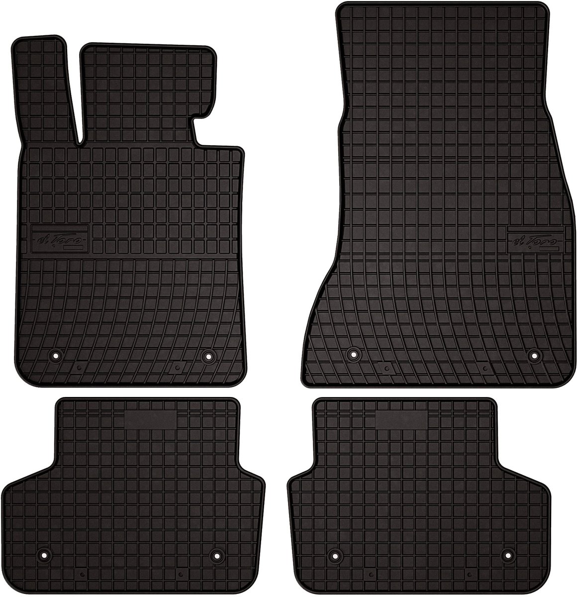 Wielganizator SolidPRO Serie - Rubber Auto Matten - BMW 5 G31 - Zwart - Perfecte Pasvorm