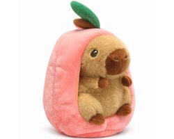 Capibara in Perzik Pluche Knuffel 25 cm - Capybara