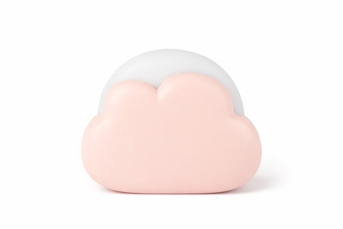 Nachtlamp - Wolk - Roze - Oplaadbaar - 3 Standen