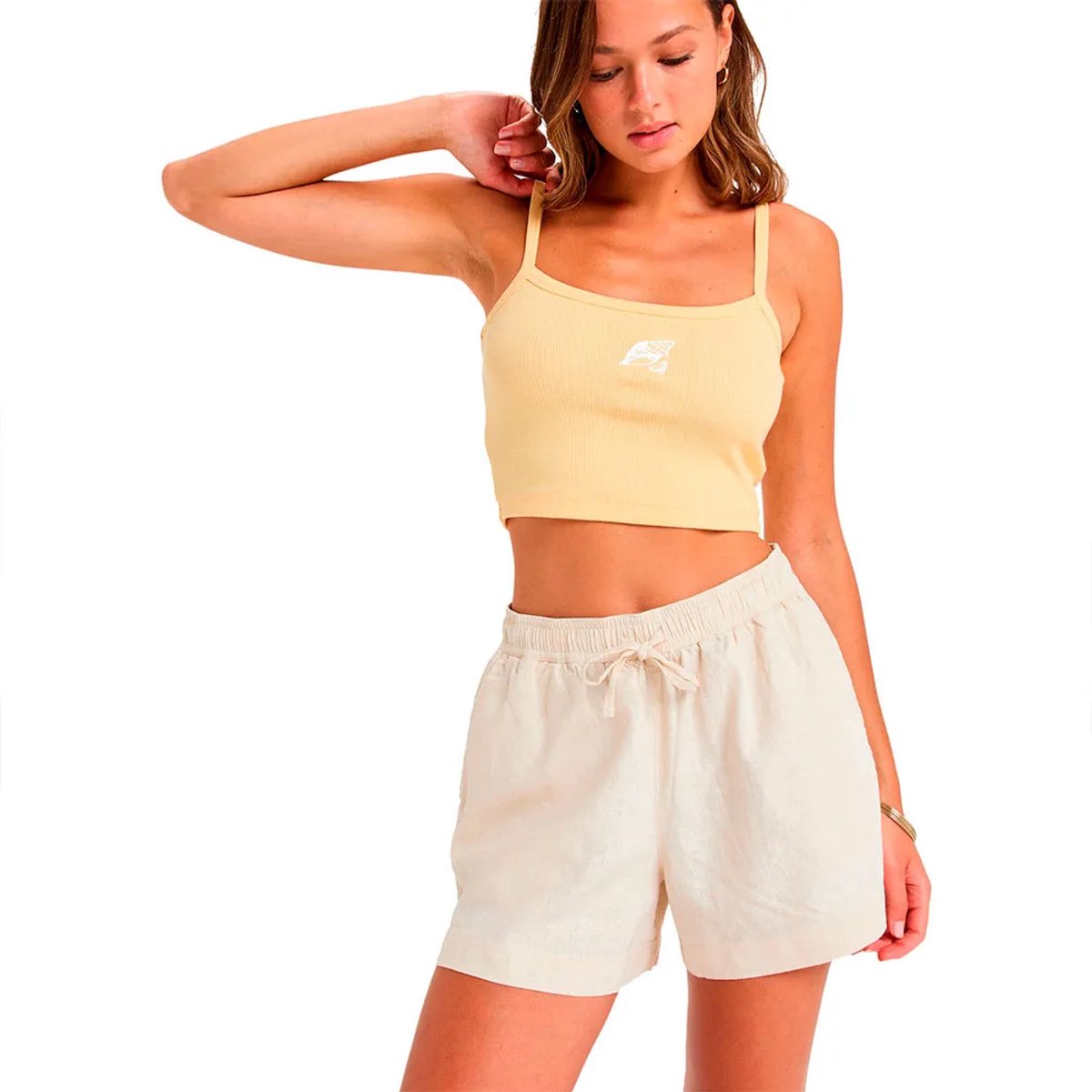 Roxy Lekeitio Break Mid Korte Broek S Vrouw Parchment