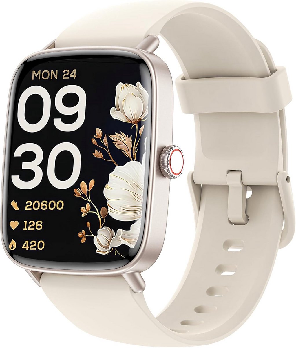 Smartwatch met Telefoonfunctie en AMOLED Display voor Fitness en Gezondheid