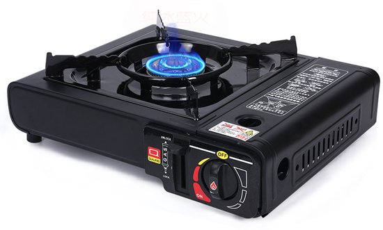 Camping gas kookstel Draagkoffer incl 2 gas cardridges- Noodpakket - Gas Aangedreven - Lichtgewicht & Draagbaar - Camping - Festivals - Visreizen.