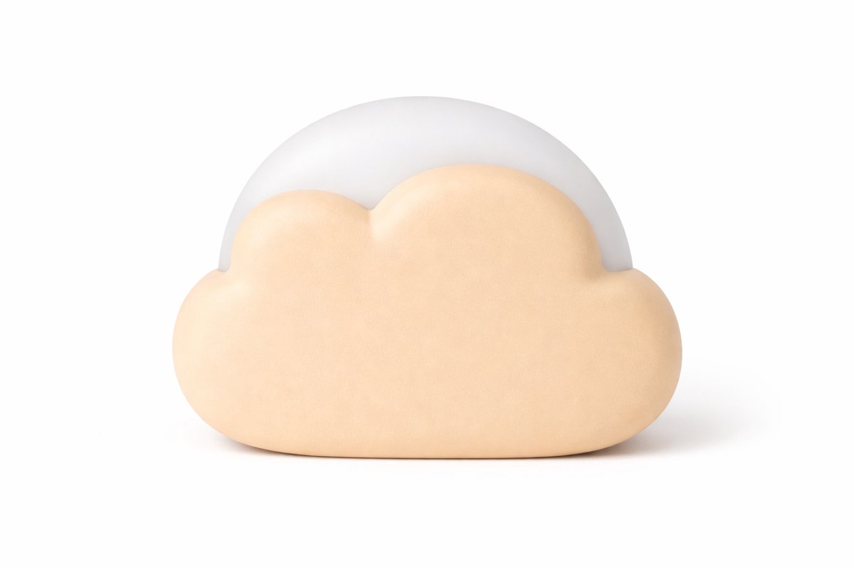 Nachtlamp - Wolk - beige - Oplaadbaar - 3 Standen