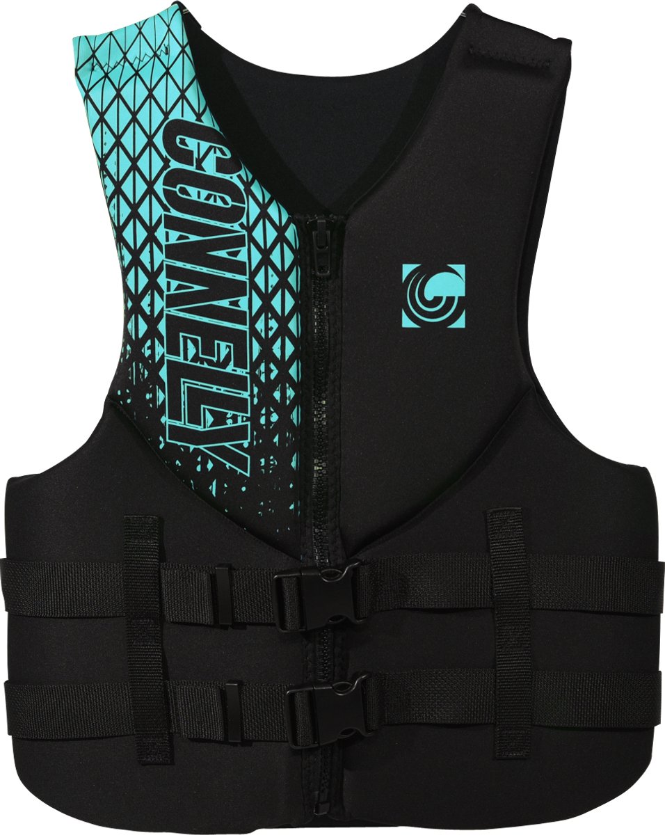 Connelly Dames Neopreen Zwemvest – CE 50N – Promo Dames Vest – Aqua – Maat M