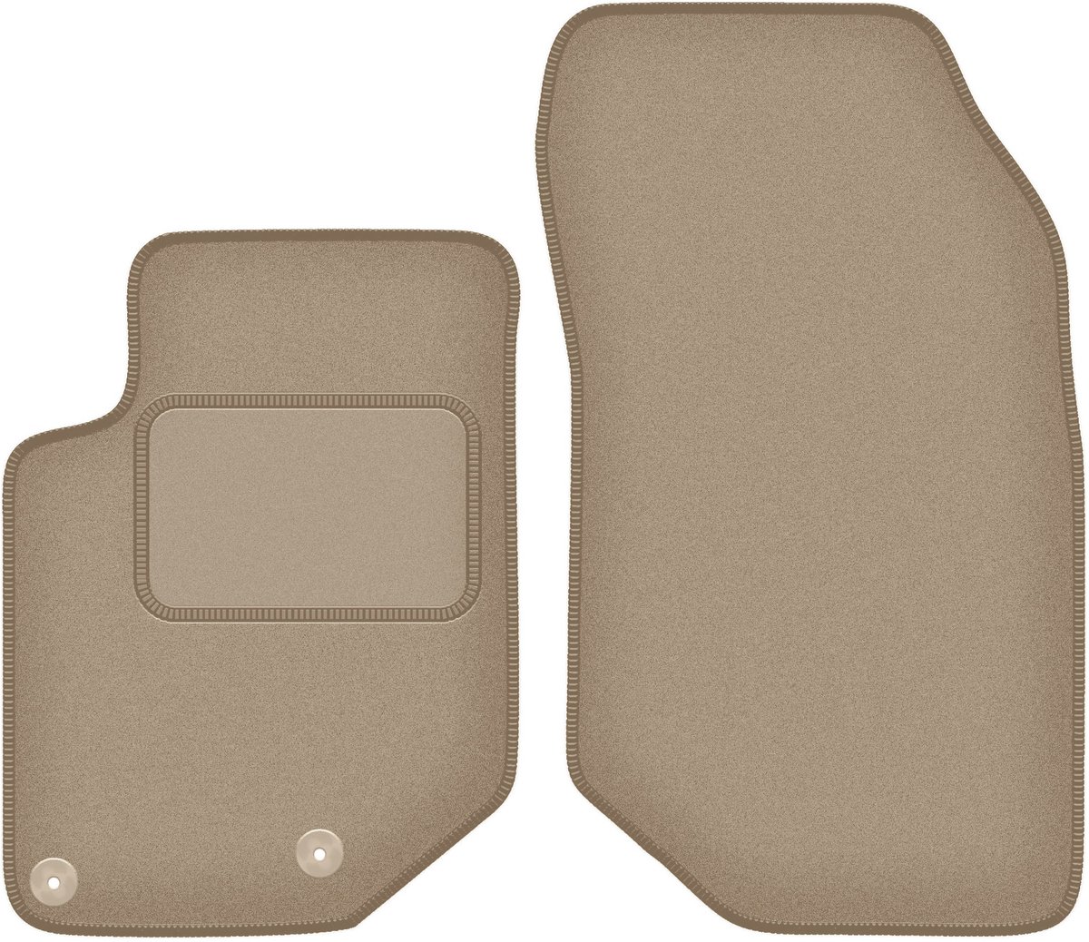 Wielganizator WLG-CARLUX – Auto Vloermatten – Beige – Citroen C4 X (2020-heden)