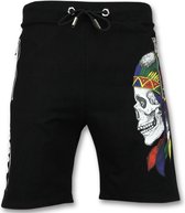 ENOS Mannen Korte Broek - Shorts Heren - Zwart - Maten: S