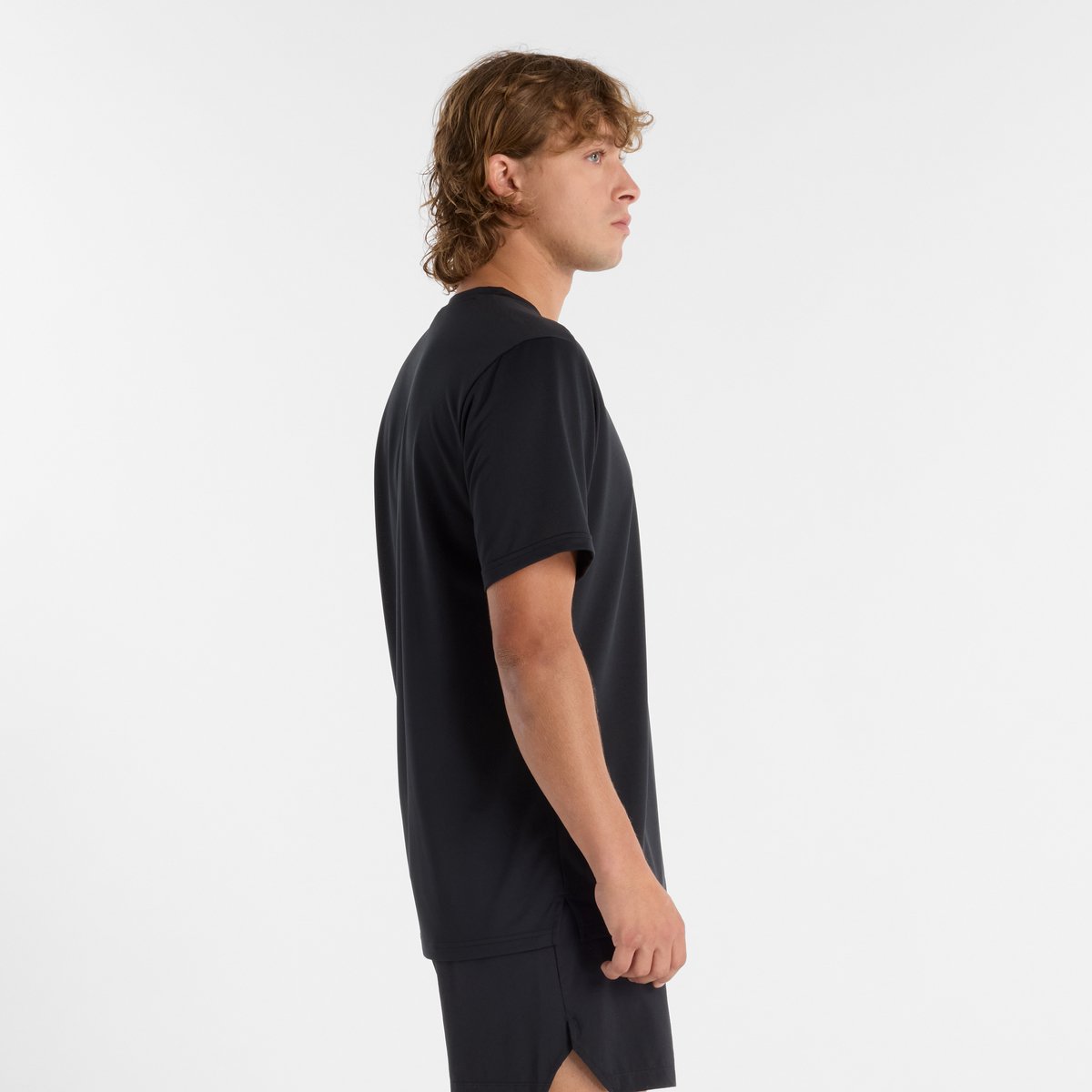 New Balance Sport Short Sleeve T-Shirt Heren Sportshirt Zwart