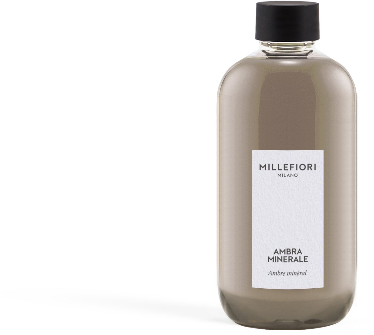 Millefiori Milano - Navulling voor Geurstokjes 250 ml - Ambra Minerale - 4-5 maanden