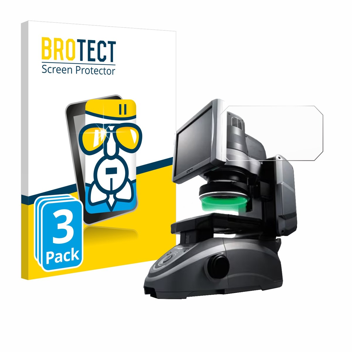 Screenprotector 3 Stuks voor Keyence IM-6125 Glazen blad Beschermglas transparant