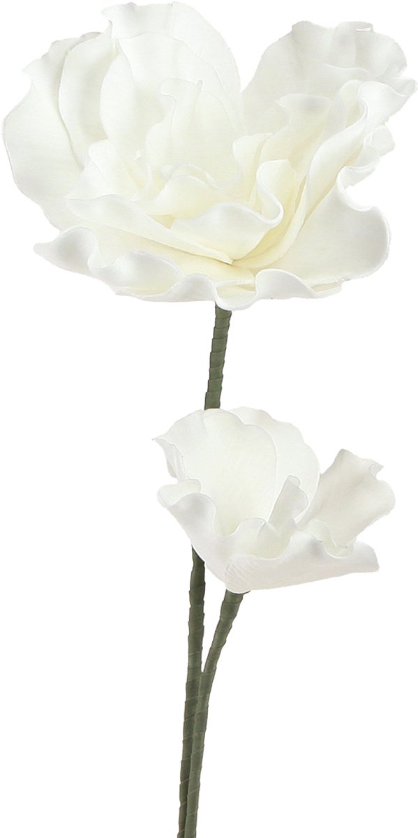Viana Grote Foam Bloemen Foam Kunstbloemen Wit 85cm 2st