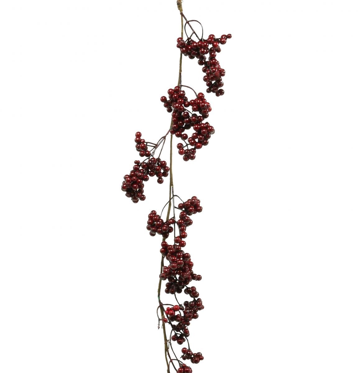 Viana Slinger van bessen, kersttak, bes, rode winterbes L180cm rood