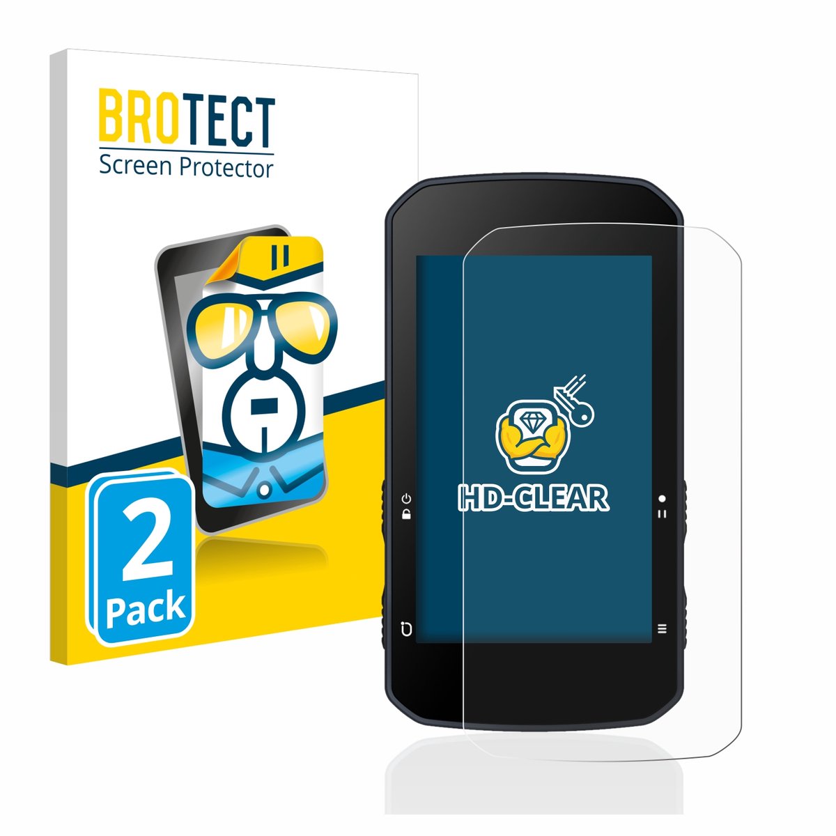 BROTECT - Screenprotector voor Bryton Rider 750 - Folie Beschermfolie transparant 2 Stuks