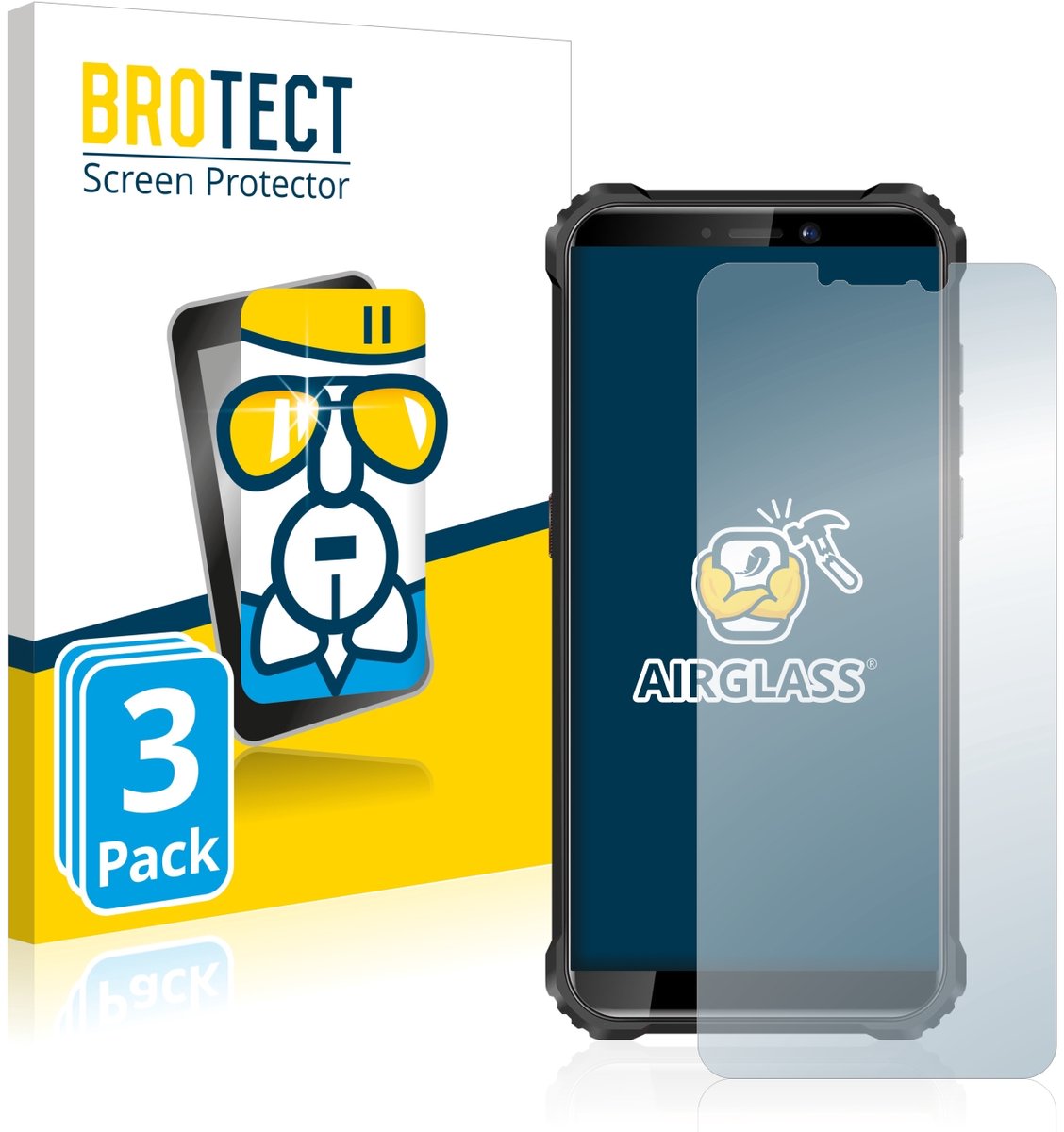 Screenprotector 3 Stuks voor Oukitel WP5 Beschermglas transparant
