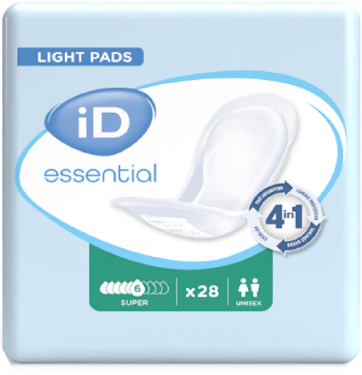 iD Essential Light Pads Super- 1 pak van 28 stuks
