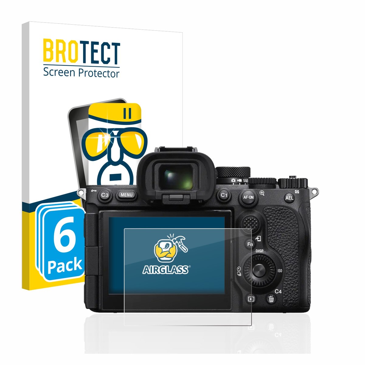 Screenprotector 6 Stuks voor Sony Alpha 7R V / a7R V Beschermglas transparant