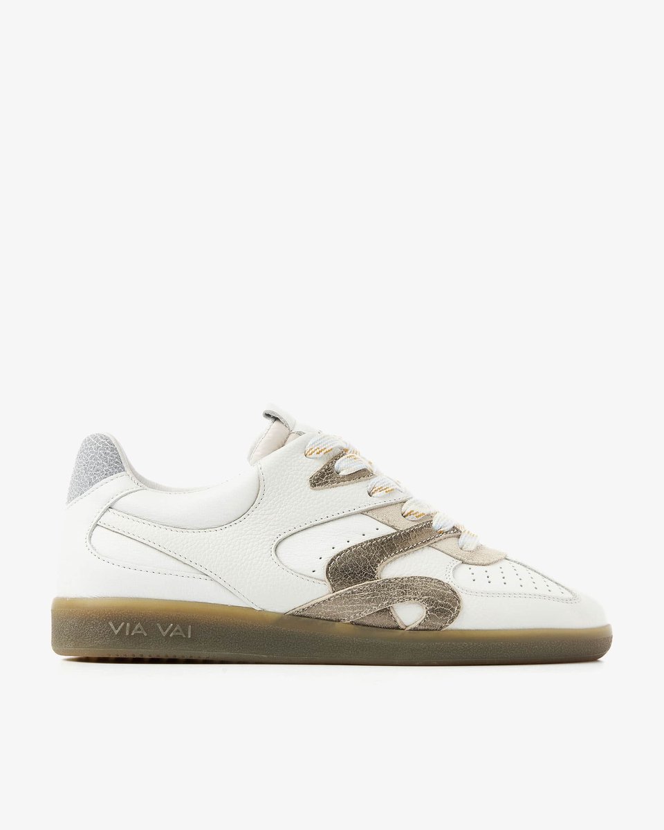 VIA VAI Nilla Macy Sneakers Dames - Leer,Su�de - Blauw