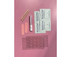 Innerglow Nails – All-in-One Press-On Nail Kit – Nagellijm, Sticky Tabs, Alcohol Pads, Nagelvijlen & Cuticle Sticks – Complete Set voor Plaknagels