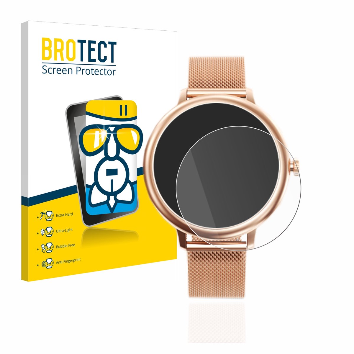 Screenprotector voor Naixues Smartwatch CF80 1.08" Beschermglas transparant