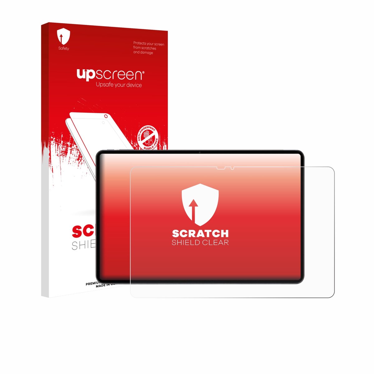 upscreen - Screenprotector voor VALE V12X LTE-8128 12.6" - Folie Beschermfolie transparant