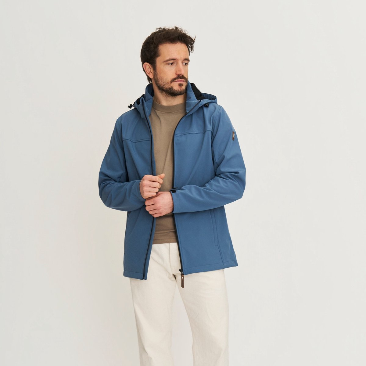 Travelin’ Mikkel Heren Softshell Jas Waterdicht Blauw