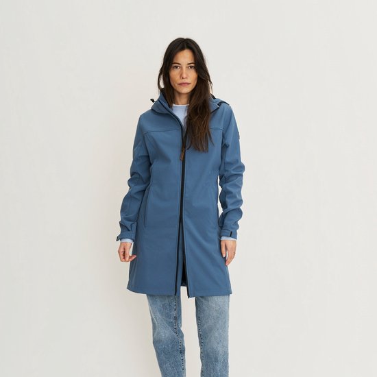 Travelin' Marja Dames - Softshell Jas - Waterdicht - Blauw