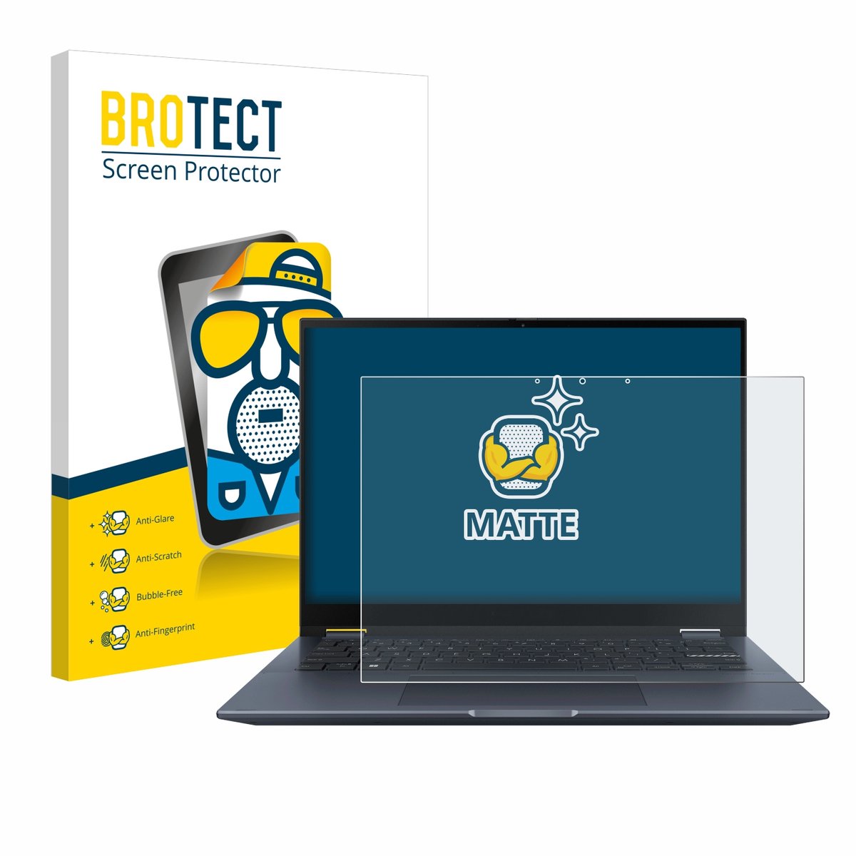 BROTECT - Screenprotector voor ASUS Vivobook S 14 Flip TP3402 - Folie Beschermfolie matte