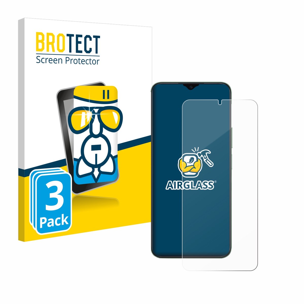 Screenprotector 3 Stuks voor Honor X6b Beschermglas transparant