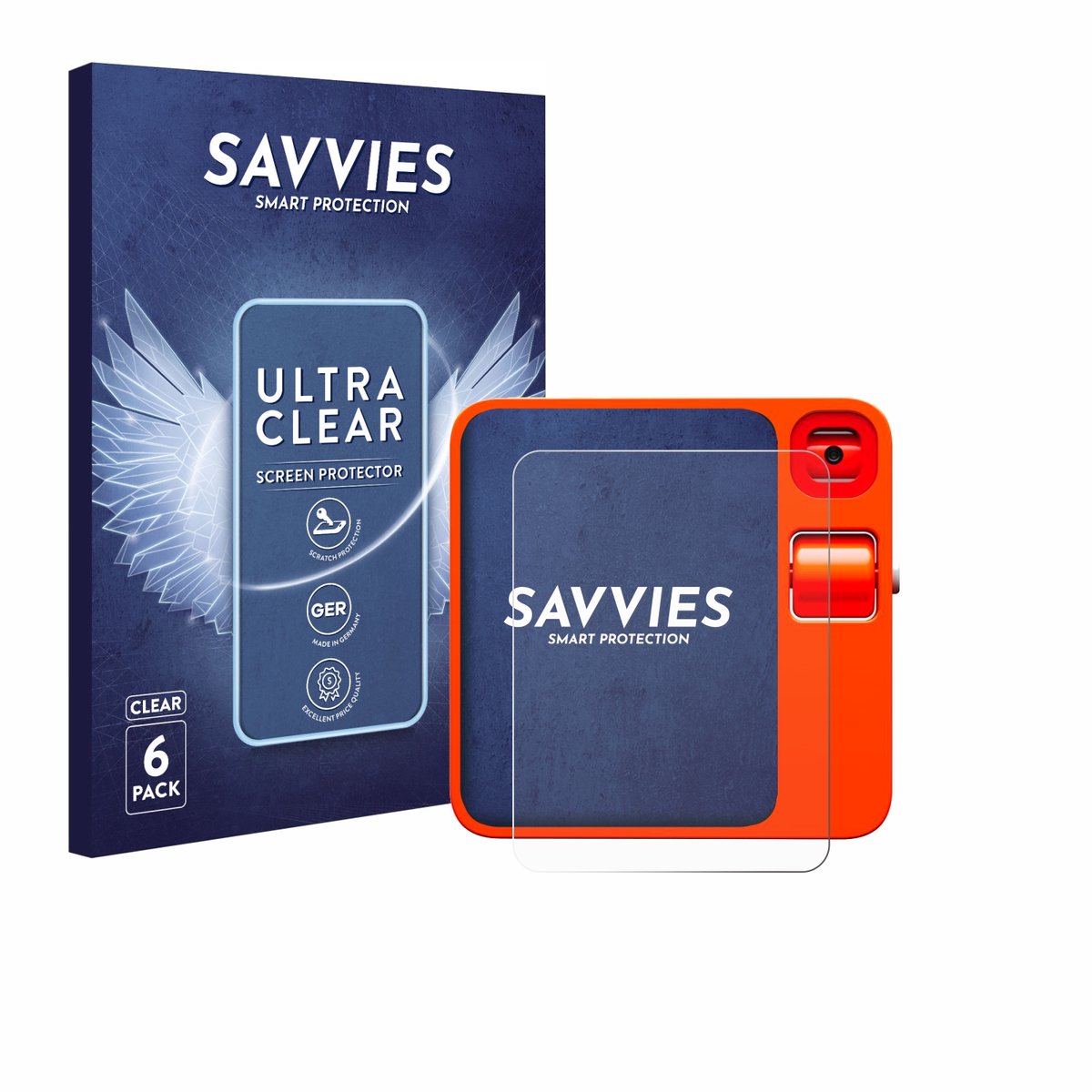 Savvies - Screenprotector voor rabbit r1 - Folie Beschermfolie transparant 6 Stuks