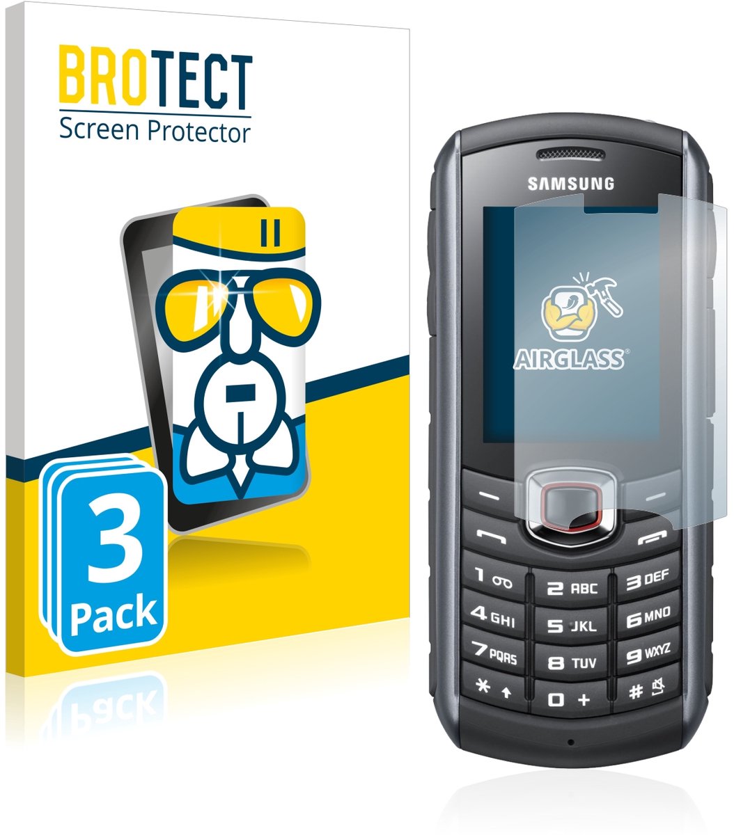 Screenprotector 3 Stuks voor Samsung GT-B2710 Beschermglas transparant