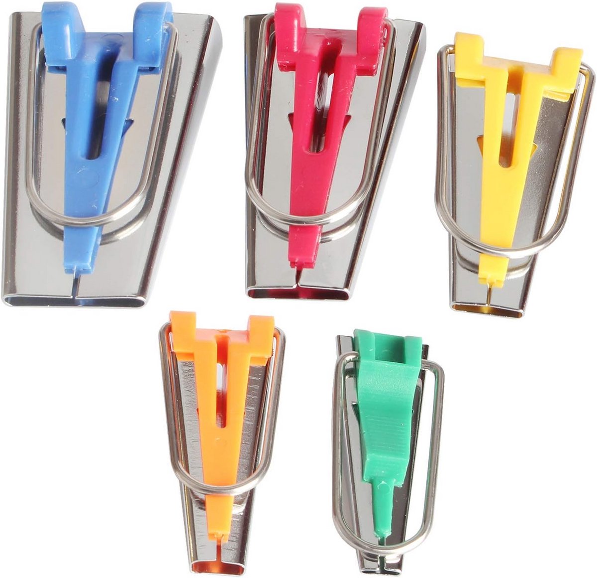 Set van 5 Bias Tape Makers voor Naaien en Quilten - Complete Set Stofbies Maakset