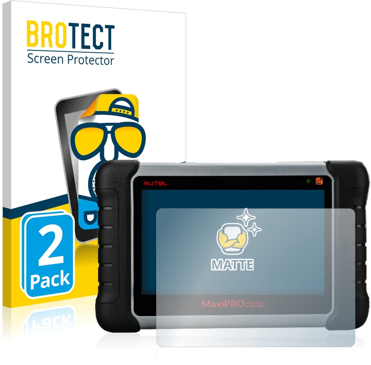 BROTECT - Screenprotector voor Autel MaxiPRO MP808TS - Folie Beschermfolie matte 2 Stuks
