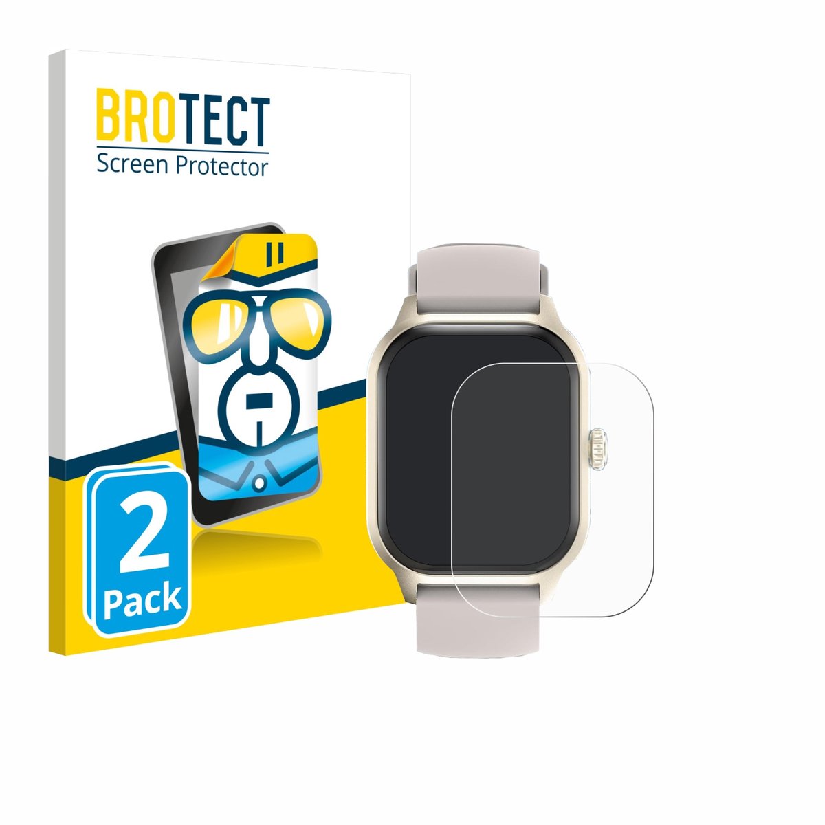 BROTECT - Screenprotector voor LAOYABB QS07 2.01" - Folie Beschermfolie transparant 2 Stuks