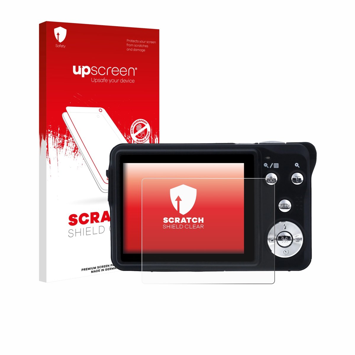 upscreen - Screenprotector voor Rollei Compactline 880 - Folie Beschermfolie transparant