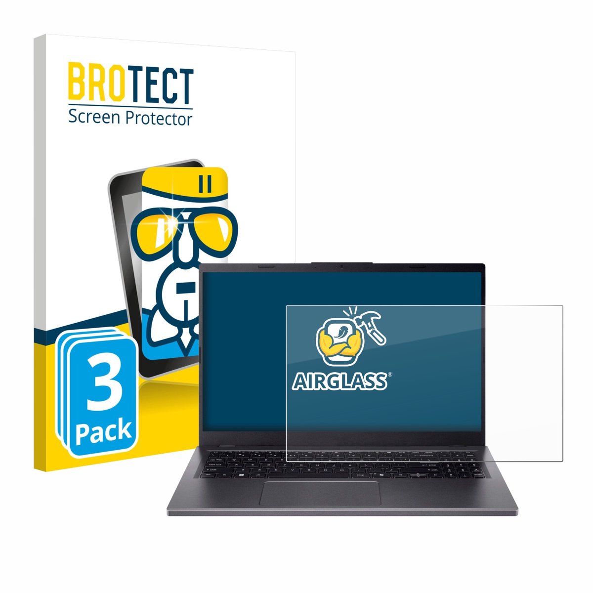 Screenprotector 3 Stuks voor Acer Aspire 15 A15-51 Beschermglas transparant