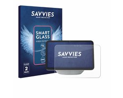2 Stuks Savvies Screenprotector - geschikt voor Amazon Echo Show 8 2025 (4. Gen.) - beschermfolie glas transparant