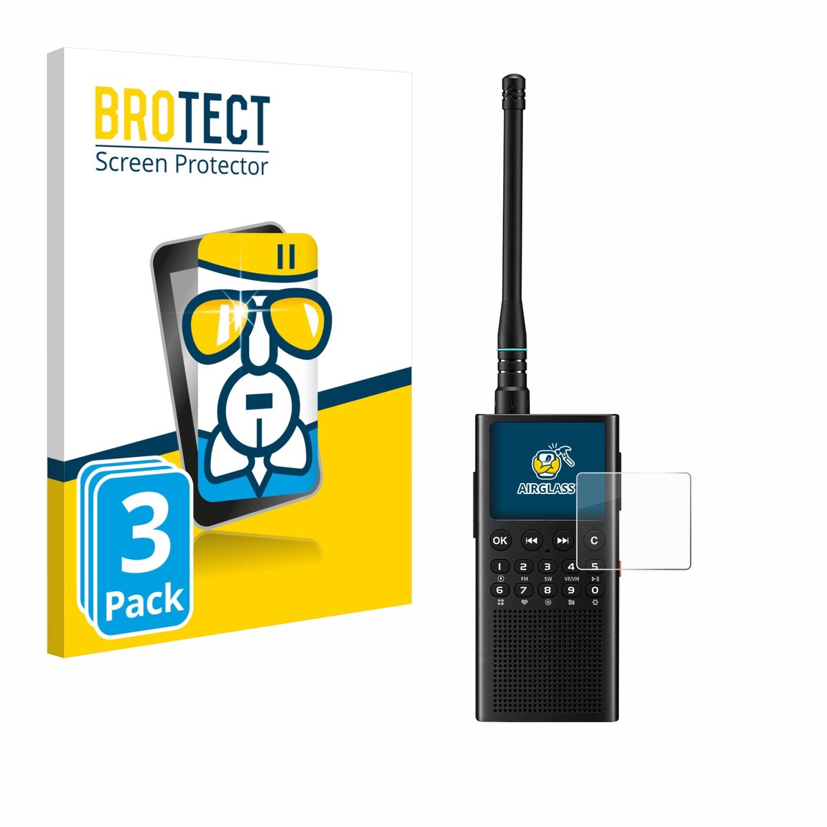Screenprotector 3 Stuks voor Choyong WT2 Beschermglas transparant