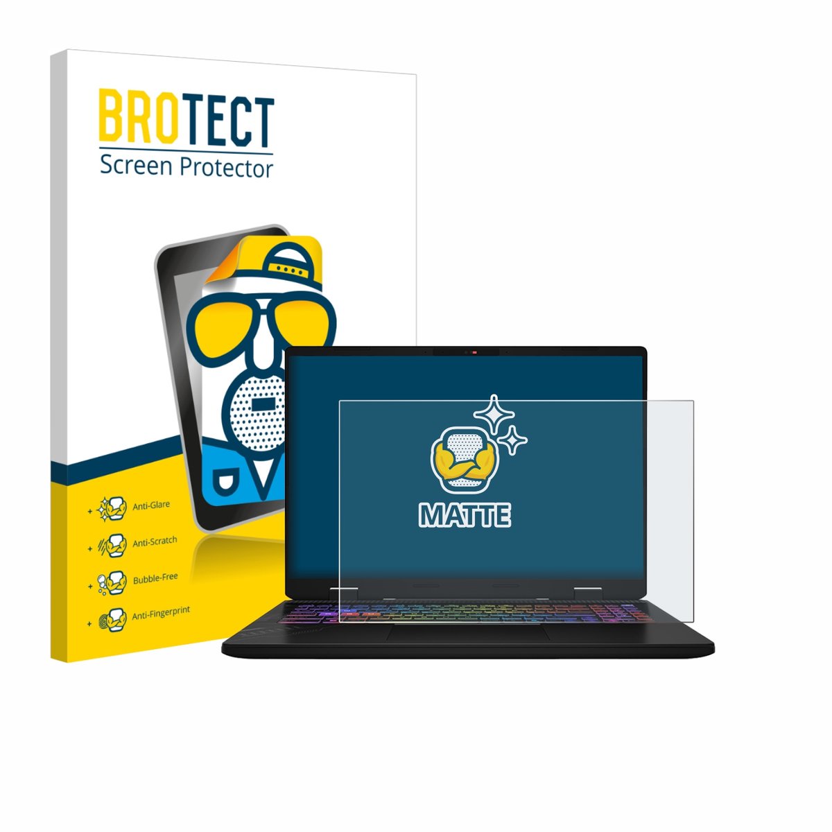 BROTECT - Screenprotector voor MSI Vector 16 HX AI - Folie Beschermfolie matte
