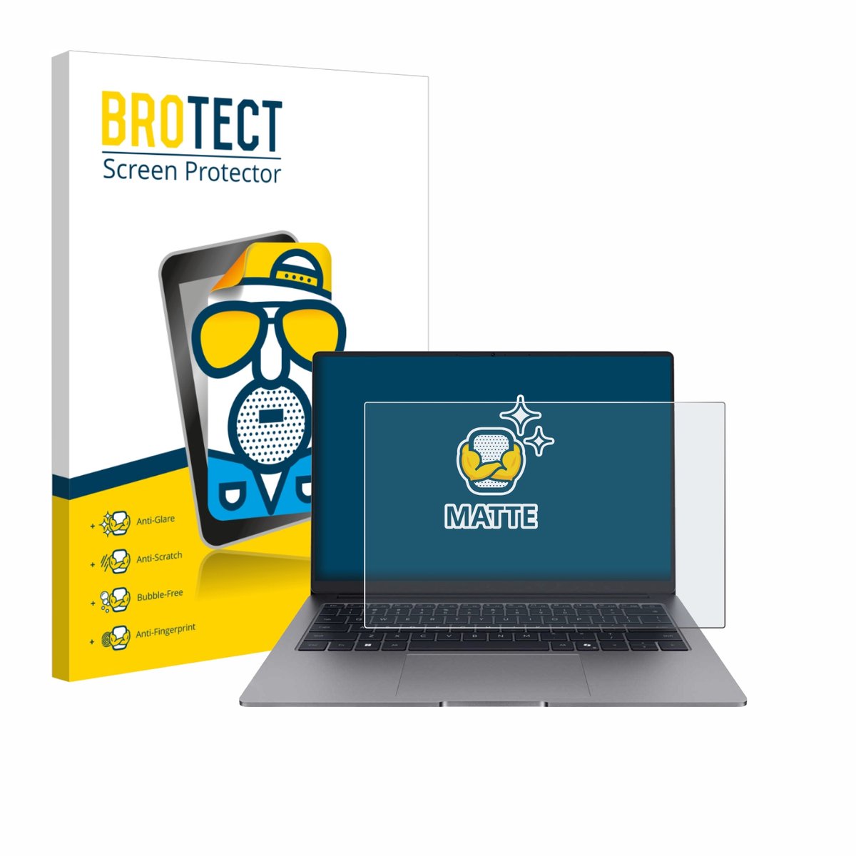 BROTECT - Screenprotector voor Honor MagicBook X14 Plus 2025 - Folie Beschermfolie matte