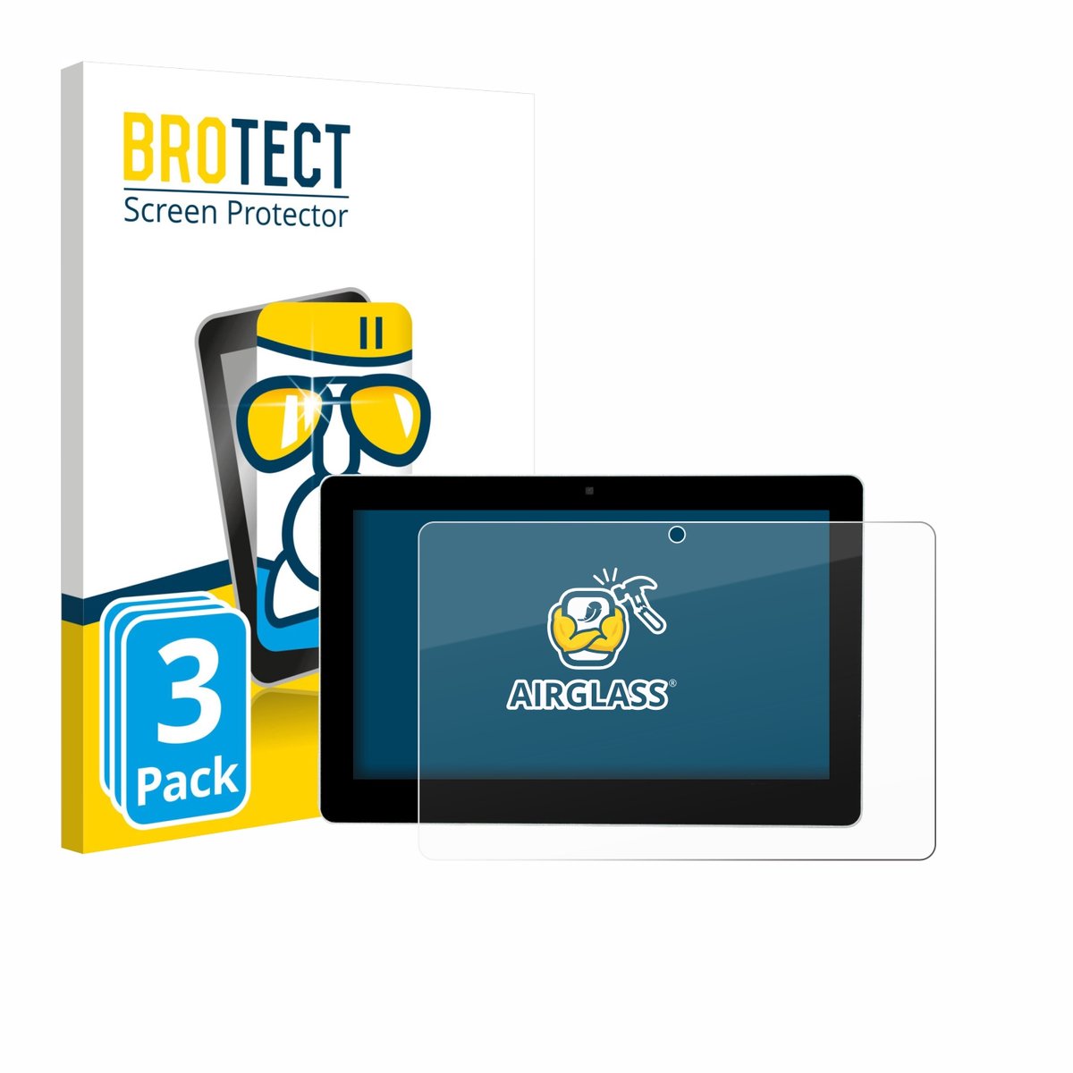 Screenprotector 3 Stuks voor Victron Energy GX Touch 70 Flush Beschermglas transparant