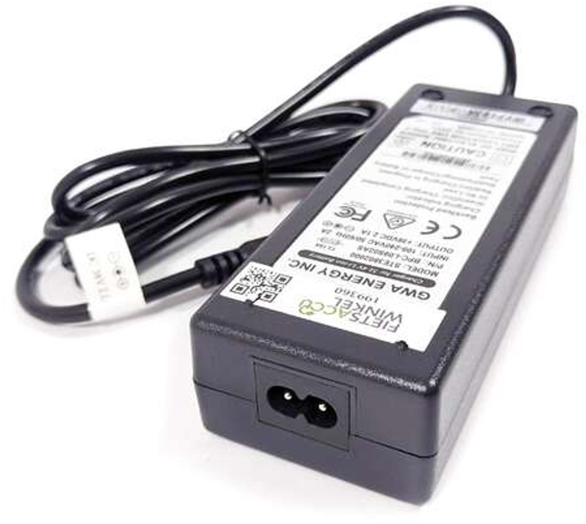 Babboe R37/R45/R50 - Elektrische fietsoplader - 38V - 2A - zonder netsnoer