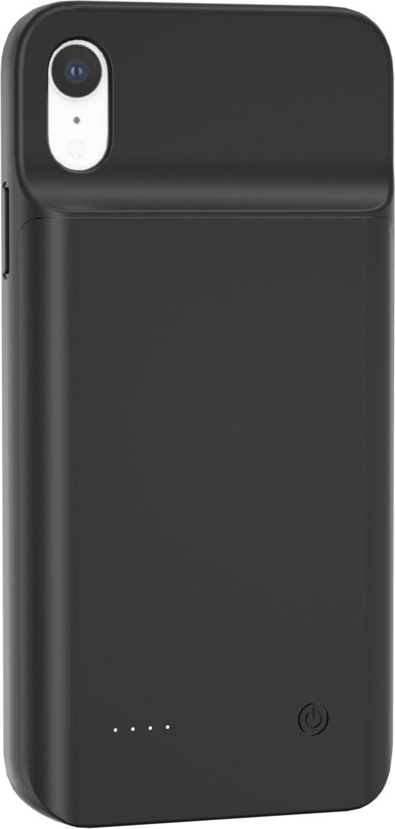 Geschikt voor Apple iPhone XR - Powerbank Hoesje - Batterij telefoonhoesje - Distinction Battery Case - Accuhoesje - Zwart - 5000mAh